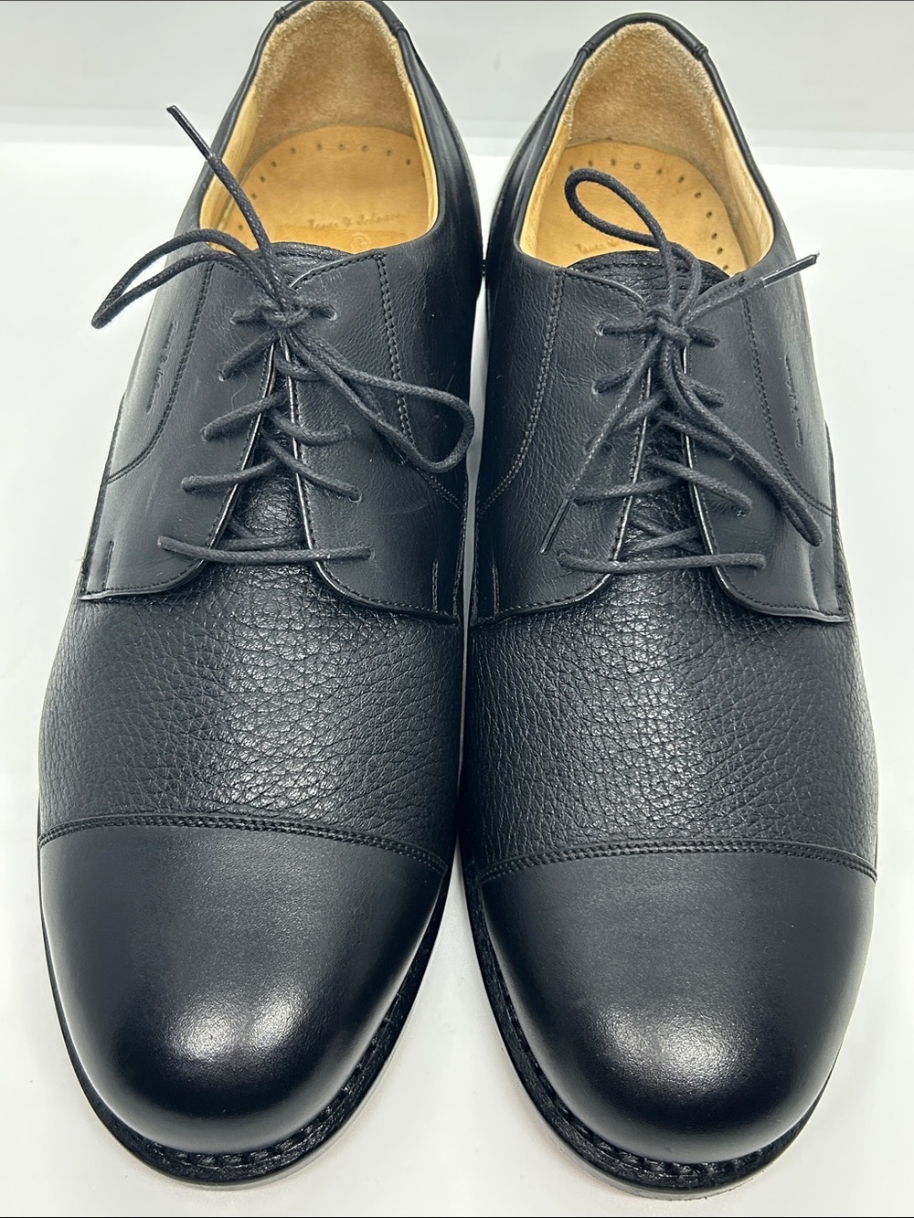 Tauer & Johnson Mens 9 D Americana EX Wellington Derby Dress Shoes Deer Calf